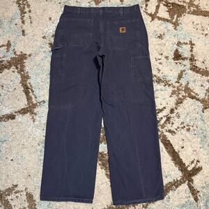 Vintage Carhartt B11 PTB Carpenter Pants Size 34x30 Faded Blue